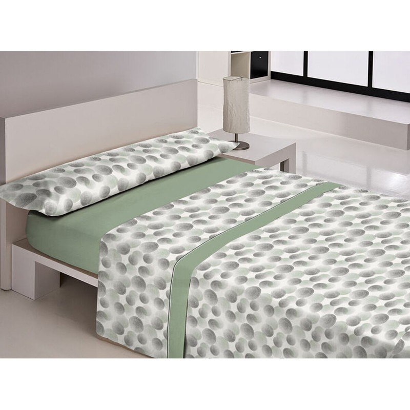 Set di Lenzuola Libela PIRINE LUARCA Verde Ala francese