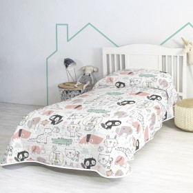 Trapunta HappyFriday Moshi Moshi Multicolore 180 x 260 cm animali