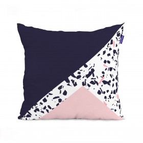 Fodera per cuscino HappyFriday Blanc Terrazzo  Multicolore 2 Pezzi