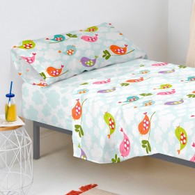 Lenzuolo con angoli HappyFriday MR FOX Multicolore 90 x 200 x 32 cm