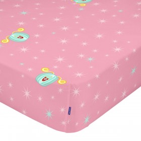 Lenzuolo con angoli HappyFriday MR FOX Multicolore Rosa 70 x 140 x 14 cm