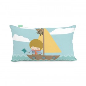 Fodera per cuscino HappyFriday World Map Multicolore 50 x 30 cm