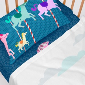 Lenzuolo con angoli aderenti HappyFriday MR FOX 100 x 130 cm 15 x 1 x 38 cm
