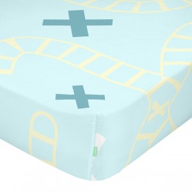 Lenzuolo con angoli HappyFriday HAPPYNOIS Multicolore 105 x 200 x 32 cm