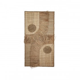 Decorazione da Parete Romimex Naturale Fibra vegetale 60 x 120 x 5 cm