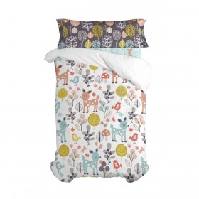 Lenzuolo con angoli HappyFriday MOSHI MOSHI Multicolore 105 x 200 x 32 cm