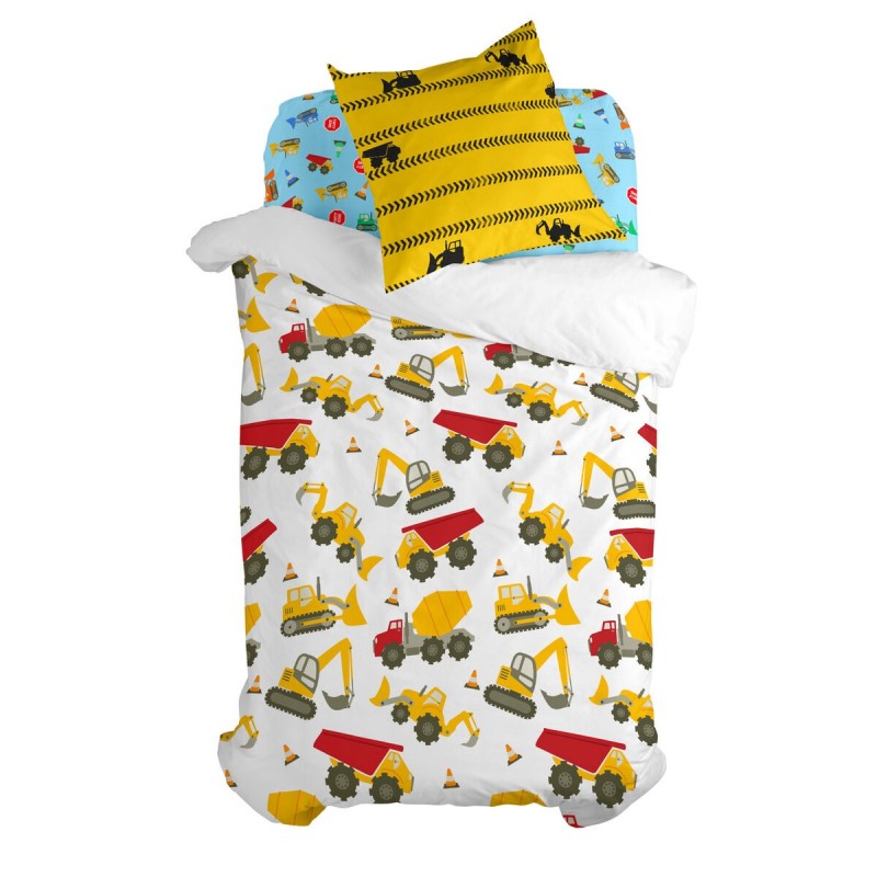 Set di copripiumino HappyFriday Mr Fox Machinery  Multicolore Singolo 2 Pezzi