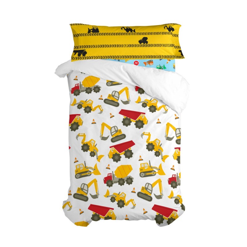 Set di copripiumino HappyFriday Mr Fox Machinery  Multicolore Singolo 2 Pezzi