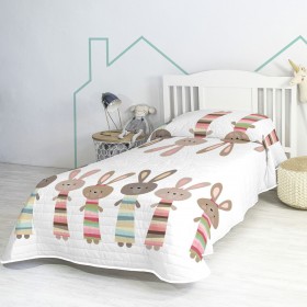 Trapunta HappyFriday Moshi Moshi Rabbit Family Multicolore 180 x 260 cm