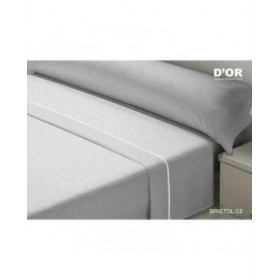 Set di Lenzuola D'Or BRISTOL Grigio Osimano Franela