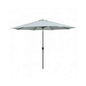Marbueno Ombrellone Acciaio 8 Stecche D270 cm Poliestere Bianco Giardino Piscina 10484