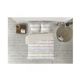 Set di copripiumino Pierre Cardin Cesar Beige Matrimoniale 3 Pezzi