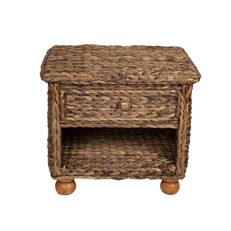 Comodino Romimex Naturale Fibra naturale 55 x 50 x 40 cm