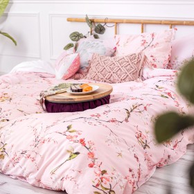 Copripiumino HappyFriday Chinoiserie rose Multicolore 220 x 220 cm