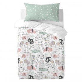 Federa HappyFriday Moshi Moshi Best Buddies Multicolore 50 x 75 cm
