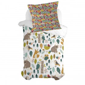 Federa HappyFriday Moshi Moshi Harvestwood Multicolore 80 x 80 cm