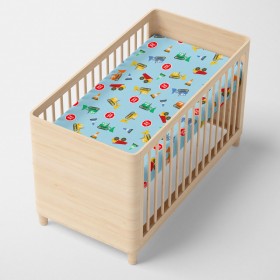 Lenzuolo con angoli aderenti HappyFriday MR FOX Multicolore Culla Neonato 15 x 2 x 38 cm 60 x 120 x 14 cm