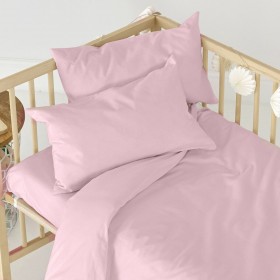 Lenzuolo con angoli HappyFriday BASIC KIDS Rosa chiaro 60 x 120 x 14 cm