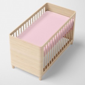 Lenzuolo con angoli HappyFriday BASIC KIDS Rosa chiaro 70 x 140 x 14 cm