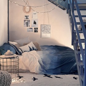Copripiumino HappyFriday Blanc Nightfall Multicolore 260 x 240 cm