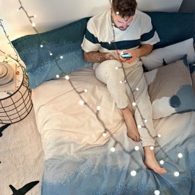 Copripiumino HappyFriday Blanc Nightfall Multicolore 260 x 240 cm