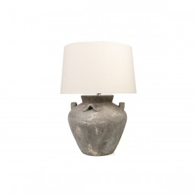 Lampada da tavolo Romimex Grigio Ceramica 40 x 75 x 40 cm