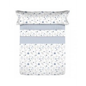 Set di Lenzuola Tejidos Reina Azzurro Matrimoniale