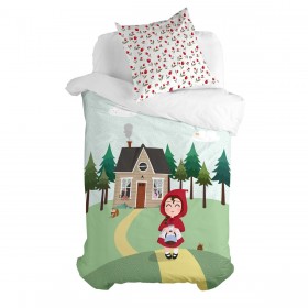 Federa HappyFriday Mr Fox Red Riding Hood Multicolore 80 x 80 cm