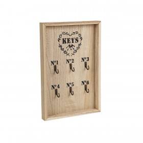 Portachiavi Romimex Naturale Legno MDF 20 x 30 x 3 cm