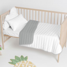 Trapunta HappyFriday Basic Kids Dash Grigio 100 x 130 cm