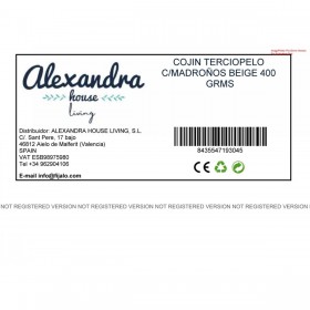 Cuscino Romimex Beige 40 x 5 x 40 cm