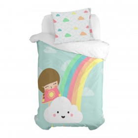 Federa HappyFriday Happynois Rainbow Multicolore 60 x 70 cm