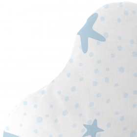 Cuscino HappyFriday Basic Azzurro Stelle 60 x 40 cm