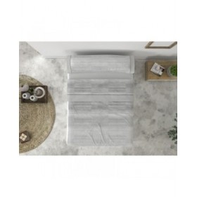 Set di Lenzuola Tejidos Reina ORIEL Grigio Singolo 3 Pezzi