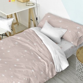 Set di copripiumino HappyFriday Basic Kids Rosa Singolo 2 Pezzi