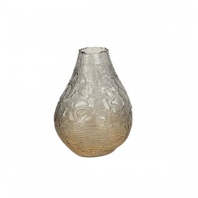 Vaso Romimex Grigio Ambra Vetro 20 x 26 x 20 cm