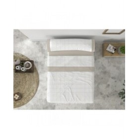 Set di Lenzuola Tejidos Reina JUCAR Avorio Osimano 4 Pezzi