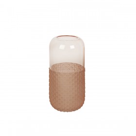 Vaso Romimex Rosa Vetro 12 x 25 x 12 cm