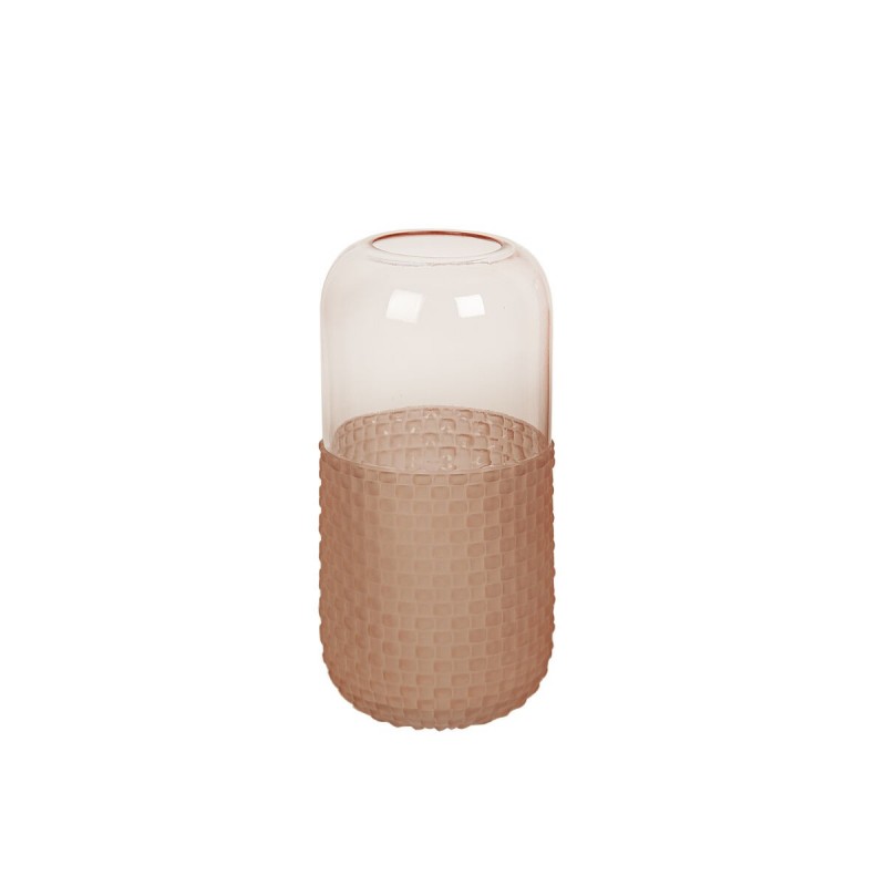 Vaso Romimex Rosa Vetro 12 x 25 x 12 cm