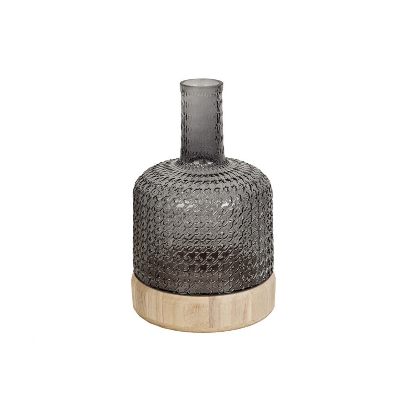 Vaso Romimex Grigio Legno Vetro 18 x 27 x 18 cm