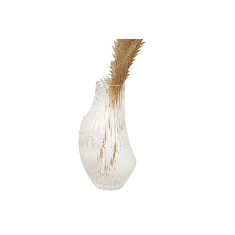 Vaso Romimex Chiaro Vetro Righe 14 x 25 x 14 cm
