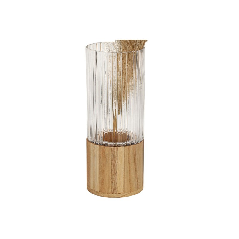 Vaso Romimex Chiaro Legno Vetro 12 x 30 x 12 cm