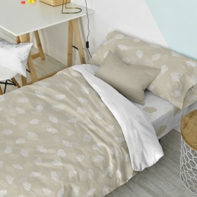 Set di copripiumino HappyFriday Basic Kids Beige Singolo 2 Pezzi