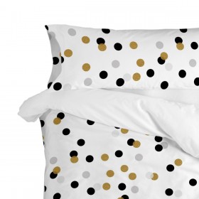 Federa HappyFriday Blanc Golden Dots Multicolore 45 x 155 cm