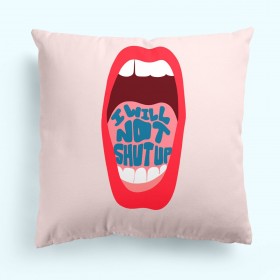 Fodera per cuscino HappyFriday Aware Lips Multicolore 50 x 50 cm 2 Pezzi