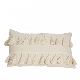 Cuscino Romimex Bianco Nappe 30 x 10 x 50 cm