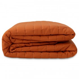 Trapunta Reversibile HappyFriday Basic Dash Arancio 270 x 260 cm