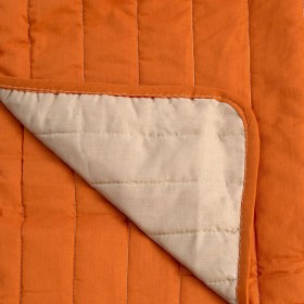 Trapunta Reversibile HappyFriday Basic Dash Arancio 270 x 260 cm