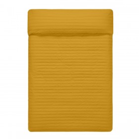 Trapunta Reversibile HappyFriday Basic Dash Giallo Verde 180 x 260 cm