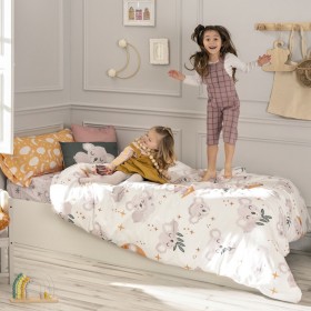 Set di copripiumino HappyFriday Moshi Moshi Baby Koala Multicolore Singolo 2 Pezzi